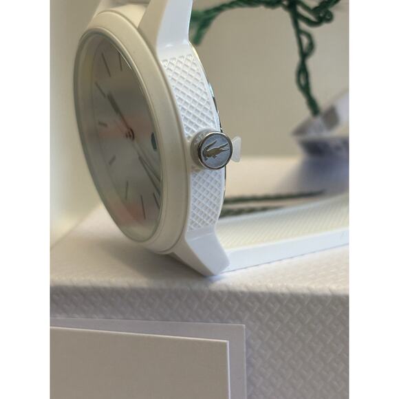 Lacoste L.12.12 White Silicone Watch 2010984 Sporty & Stylish NEW in Box & Tags - Picture 11 of 16